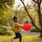 Playberg Hanging Adjustable Ball Round Swing, Inflatable Heavy Duty Rubber Round Swing Ball, Pump Included QI004559.RD - alternate 7